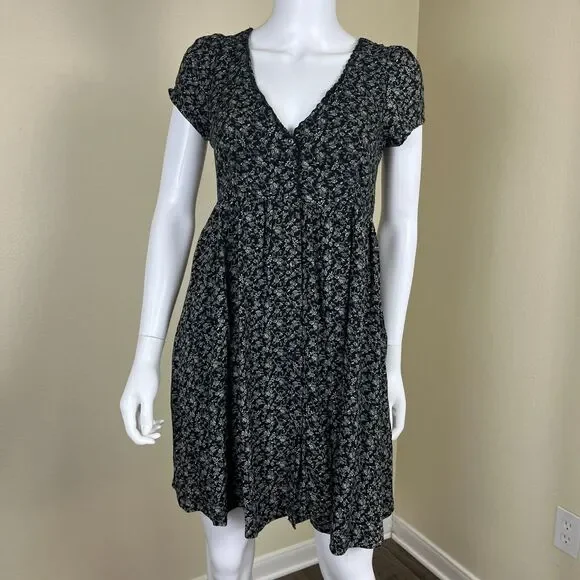 Denim & Supply Ralph Lauren Women Size S Ditsy Floral Mini Skater Babydoll Dress - Picture 4 of 16